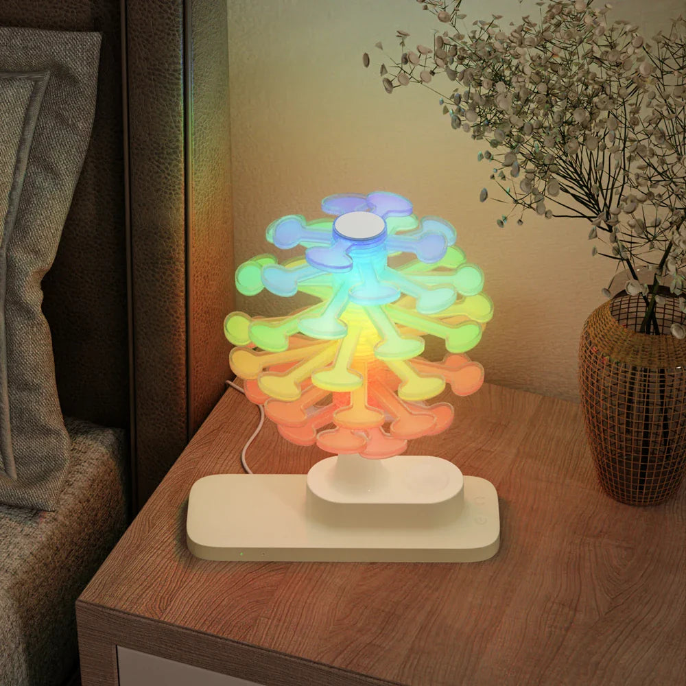 Enchanting Spiral Lamp with Charger