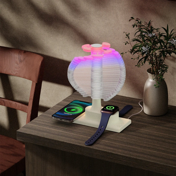 Enchanting Spiral Lamp with Charger