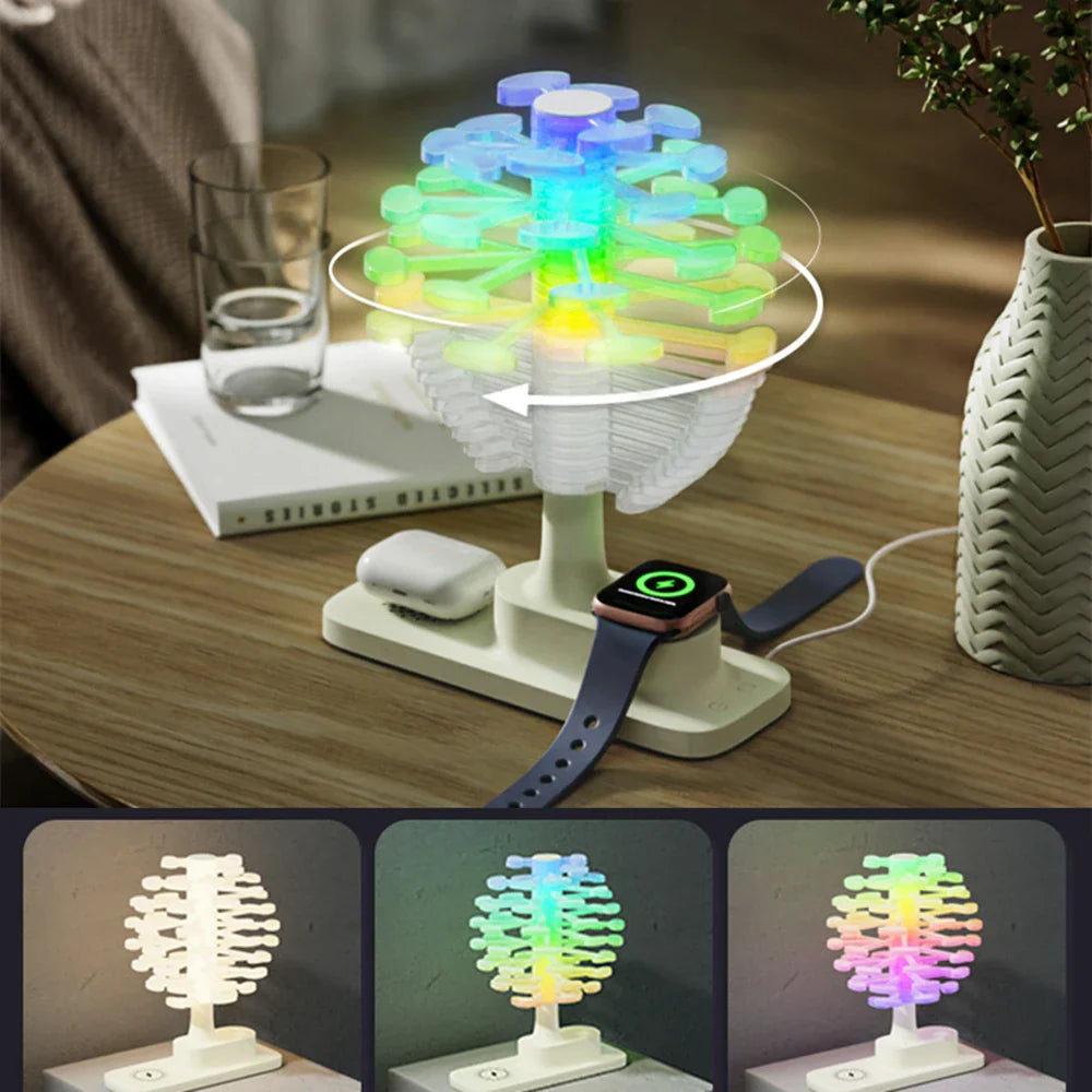 Enchanting Spiral Lamp with Charger