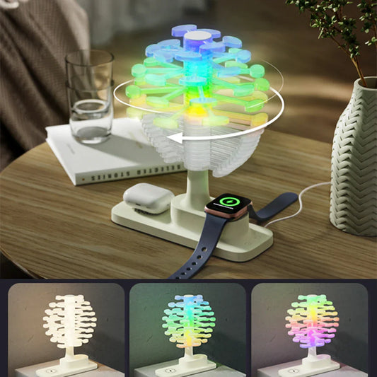 Enchanting Spiral Lamp with Charger